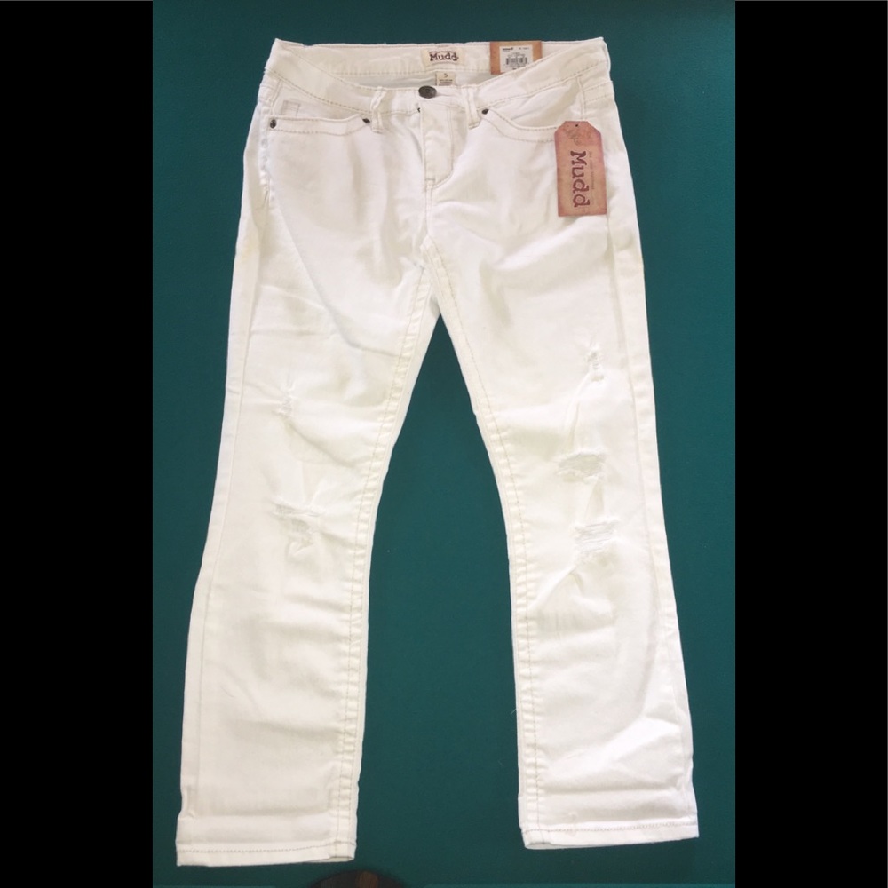 MUDD - White Capri Pants (jean material) - Size 5